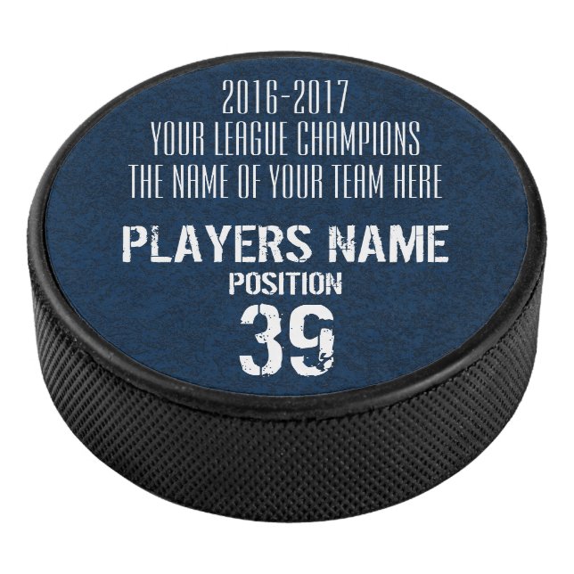 Hockey Customizable Trophy Puck (3/4)