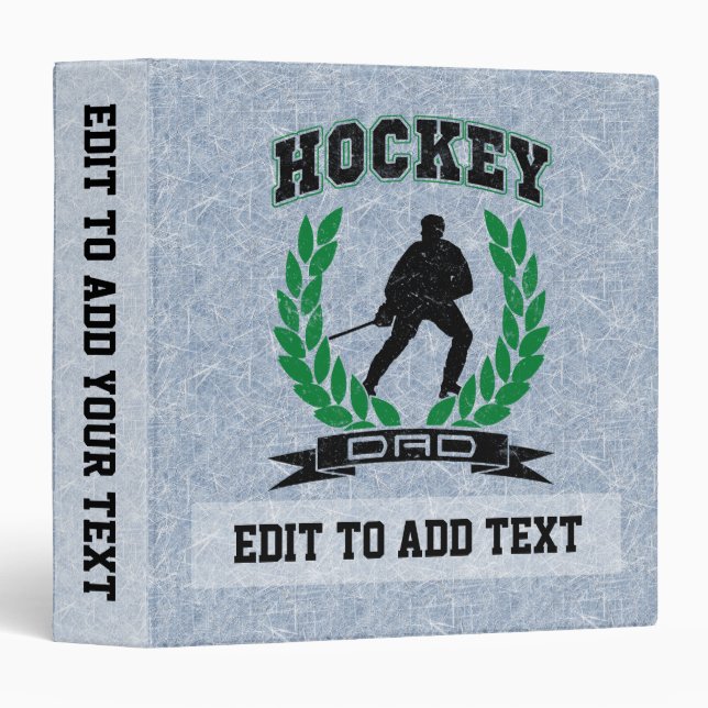 Hockey Dad Customizable Binder (Front/Spine)