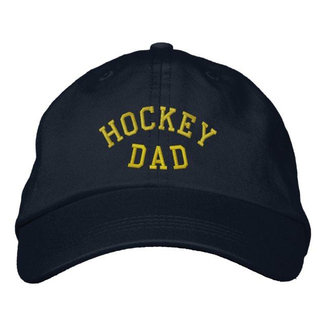 HOCKEY DAD Embroidered Hat (Front)