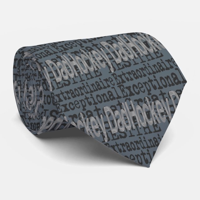 Hockey Dad Extraordinaire Tie (Rolled)