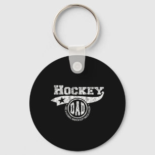 Hockey Dad Father's Day Gift Father Sport Men Keychain