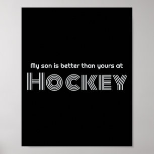 Hockey Dad Funny Poster