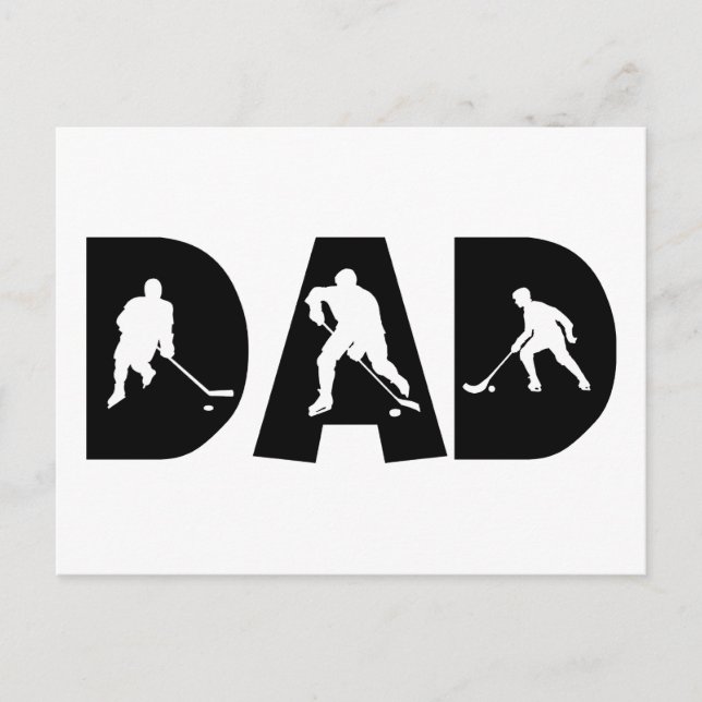 Hockey Dad Gift Postcard (Front)