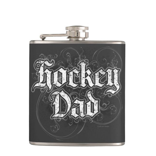 Hockey Dad Hip Flask (Front)