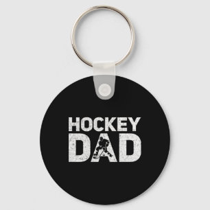 Hockey Dad Hockey Player Father’s Day Hockey Lover Keychain