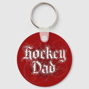 Hockey Dad Keychain