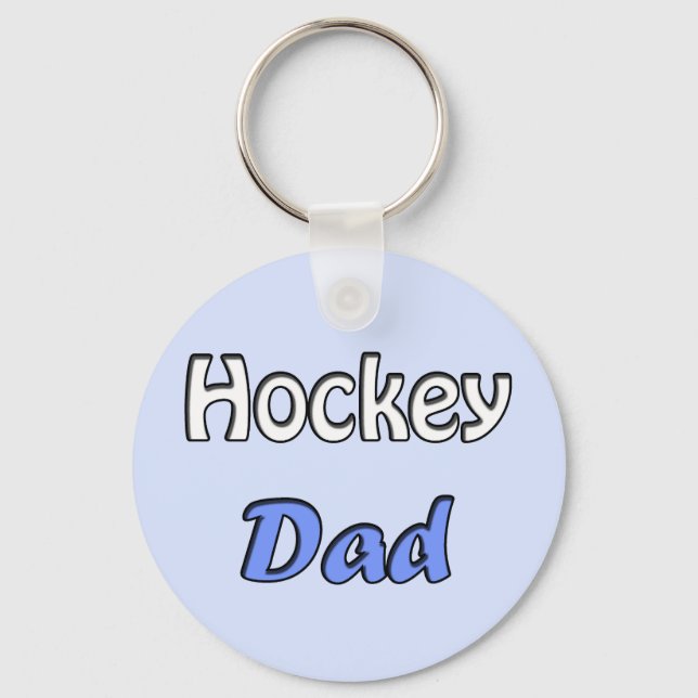 Hockey Dad Keychain (Front)