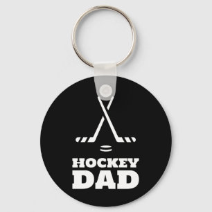 Hockey dad keychain