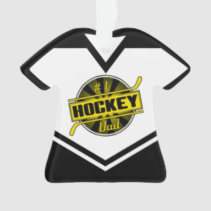 Hockey Dad Name & Number Jersey Ornament