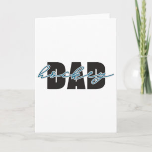 Hockey Dad Proud Father Game Day Ice Rinkside Fan Card