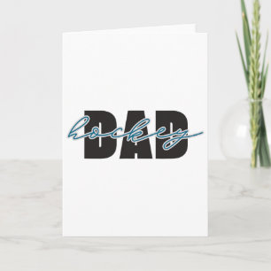 Hockey Dad Proud Father Game Day Ice Rinkside Fan Card