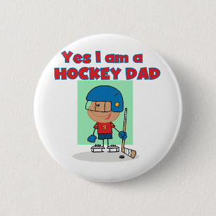 Hockey Dad T-shirts and Gifts 2 Inch Round Button