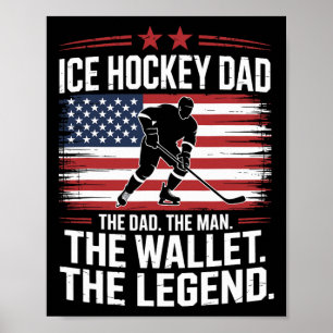 Hockey Dad The Wallet, Ice Hockey Father Poster
