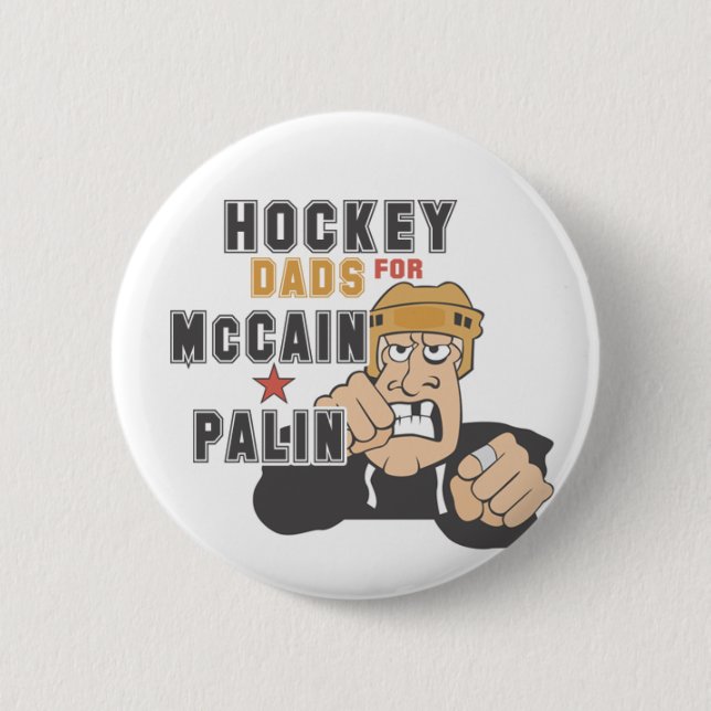 Hockey Dads for McCain Palin Buttons (Front)