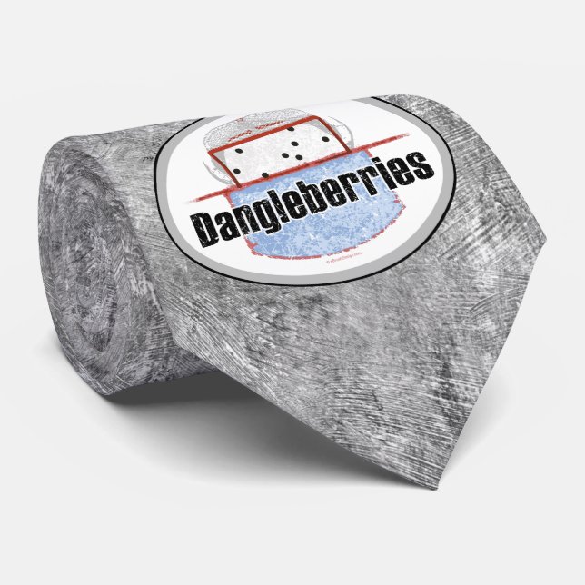 Hockey Dangleberries Neck Tie (Rolled)