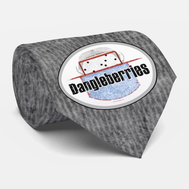 Hockey Dangleberries Tie (Rolled)