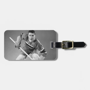 Hockey Defenseman Luggage Tag