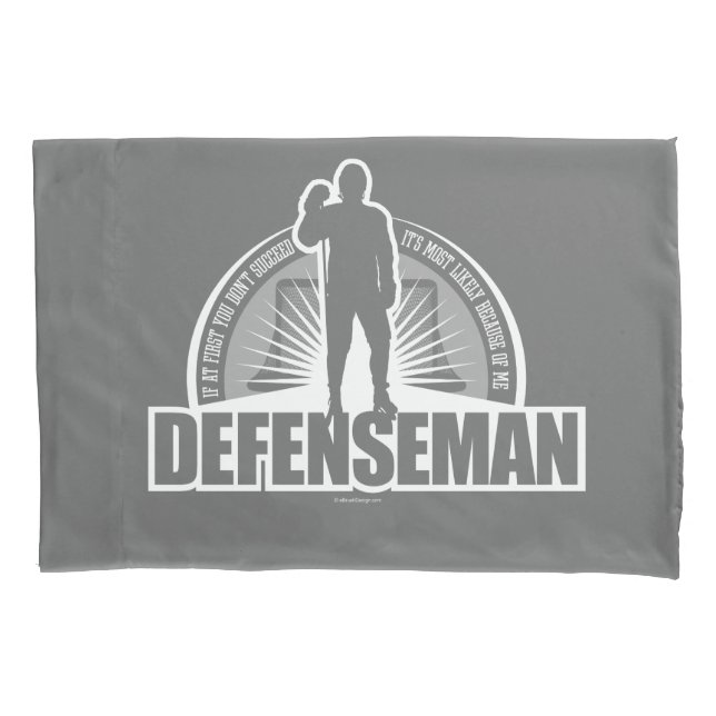 Hockey Defenseman Pillow Case (Front)