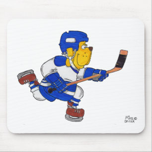 HOCKEY DOG MOUSE PAD