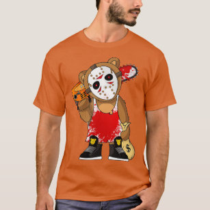 Hockey eddy Bear Parody Horror 13th Hip Hop Hallow T-Shirt