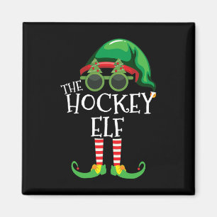 Hockey Elf Matching Christmas Group Party Pjs Fami Magnet