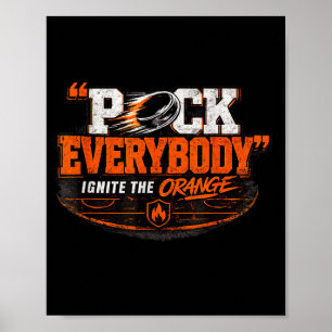 Hockey Enforcer Orange 1 Poster