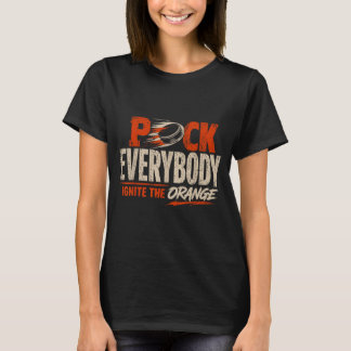 Hockey Enforcer Orange 1 T-Shirt