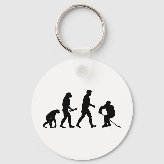 Hockey Evolution Keychain (Front)
