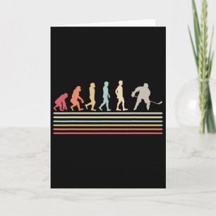 Hockey Evolution - Sport Lovers Hockey Player Retr Card