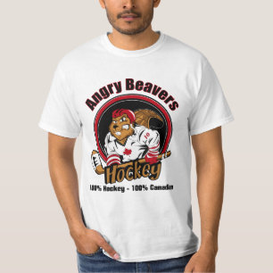 Hockey fâché de castors - T-shirt - soyez un