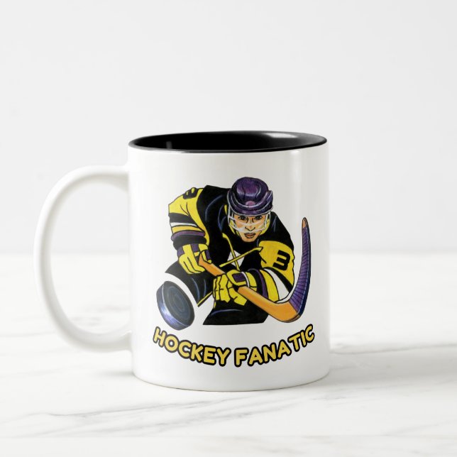 Hockey Fanatic Mug - best gift for Hockey Fans (Left)