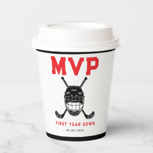Hockey First Year Down Favour Bag – 1st Birthday Paper Cups