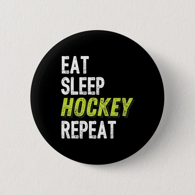 Hockey  for Boys  Ice Hockey Player Gift 2 Inch Round Button (Front)