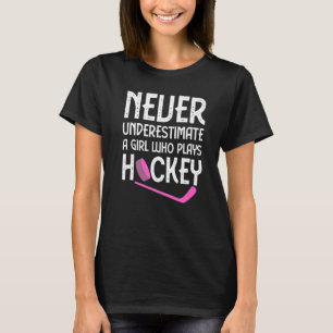 Hockey For Women Girls Ice Hockey Player Hockey 2 T-Shirt