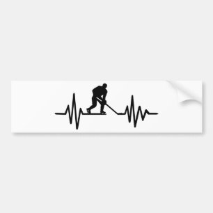 Hockey frequency bumper sticker