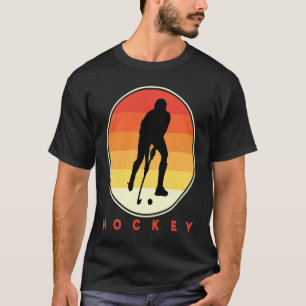 Hockey Funny Hockey Frisbee Lover Retro Vintage 70 T-Shirt