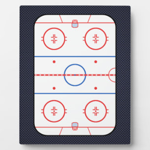 Hockey Game Companion Carbon Fiber Style Plaque