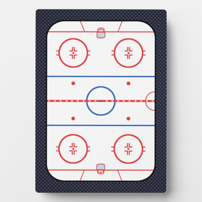 Hockey Game Companion Carbon Fiber Style Plaque (Front)