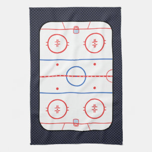 Hockey Game Companion Carbon Fibre Style Kitchen Towel