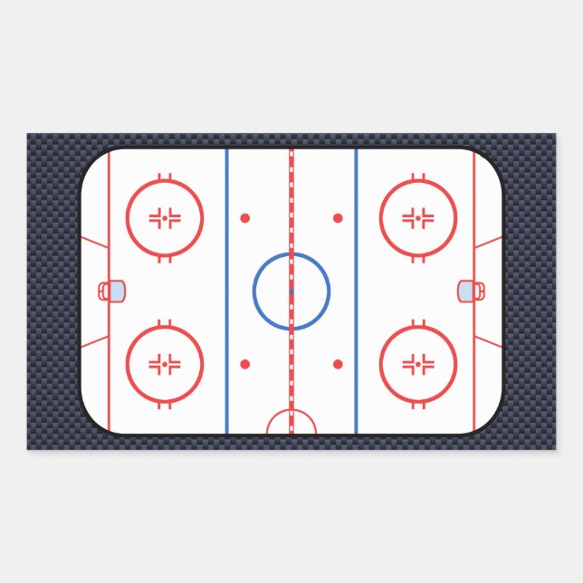 Hockey Game Companion Carbon Fibre Style Sticker (Front)