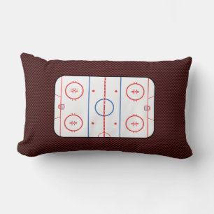 Hockey Game Companion Rink Diagram Lumbar Pillow