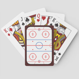 Hockey Game Companion Rink Diagram Playing Cards
