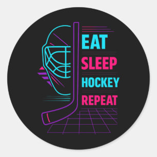 Hockey Gaming Design For Ice Hockey Players Fans G Classic Round Sticker