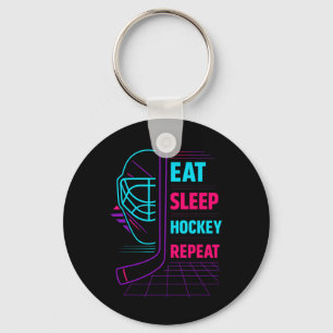 Hockey Gaming Design For Ice Hockey Players Fans G Keychain
