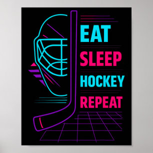 Hockey Gaming Design For Ice Hockey Players Fans G Poster