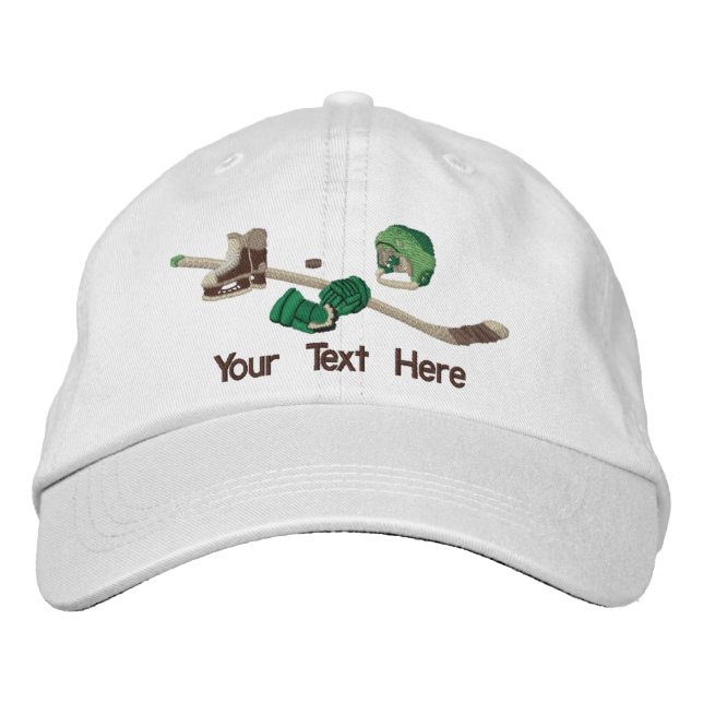 Hockey Gear - Customize Embroidered Hat (Front)