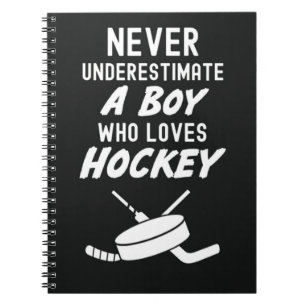 Hockey Gifts For Boys Kids Player Children School Notebook
