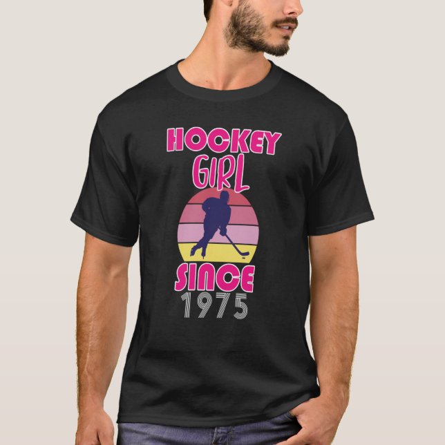 Hockey girl since 1975 T-Shirt (Front)