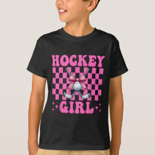 Hockey Girl Street Hockey Girl Coquette Bow _5 T-Shirt