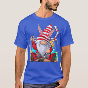 Hockey Gnome Easter Bunny Ears Eggs Hunting Boys T T-Shirt